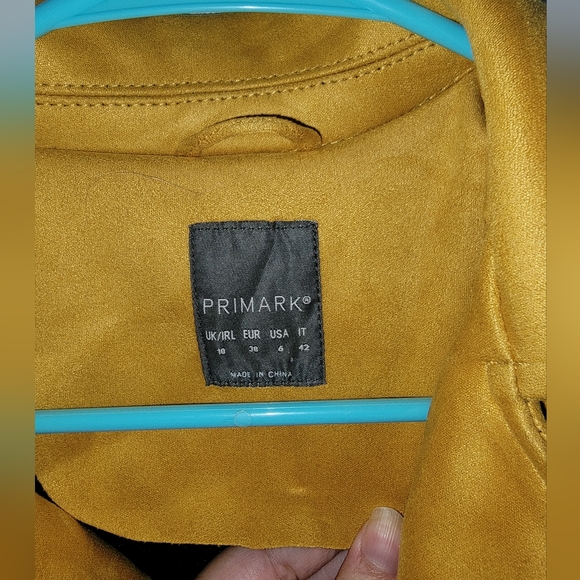 Primark Faux Suede Moto Jacket Size 6 - Picture 9 of 9